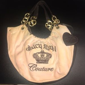 Juicy Couture Authentic Hobo Pink Brown Purse